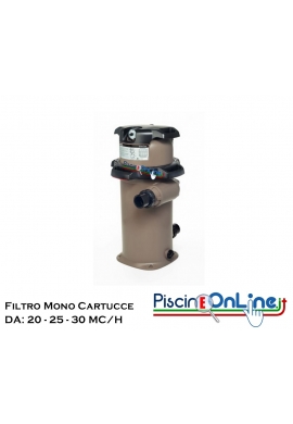 FILTRO MONO CARTUCCIA SWIM CLEAR - MODELLI DA 20/25/30 MC/H