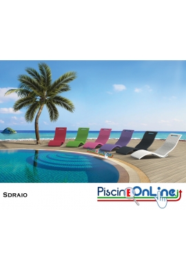 SEDUTA SDRAIO - SERENDIPITY CHAISE - IN POLIETILENE HD CON SISTEMA DI SEDUTA REGOLABILE - VARI COLORI