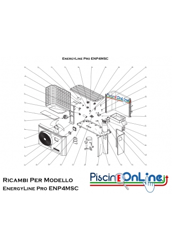 RICAMBI PER POMPA DI CALORE HAYWARD - EnergyLine Pro ENP4MSC