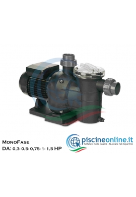ELETTROPOMPA CENTRIFUGA CON PREFILTRO INCORPORATO - 5 VERSIONI - PER PISCINE RESIDENZIALI DI PICCOLA E MEDIA GRANDEZZA