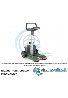 RICAMBI PER CARRELLO PORTA ROBOT DOLPHIN MAYTRONICS - MODELLO: CARRELLO “PRO CADDY”