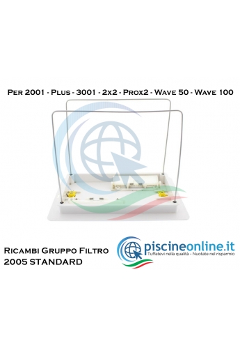RICAMBI GRUPPO COPERCHIO FILTRO INFERIORE - 2005 STANDARD - PER ROBOT DOLPHIN MAYTRONICS
