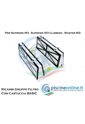 RICAMBI GRUPPO COPERCHIO FILTRO CON CARTUCCIA - BASIC - PER ROBOT DOLPHIN MAYTRONICS