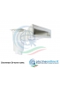 SKIMMER A BOCCA SVASATA PER PISCINE A PANNELLI / LINER + PROLUNGA IN DUE PARTI - FORNITURA PER ISTALLAZIONE COMPLETA