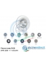 PROIETTORE ROTONDO FISSO IN ABS PER LINER - RGB 270 LED - 18.8 WATT - 12 V - CON TELECOMANDO E FISSAGGIO A VITE - 11 COLORAZIONI