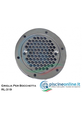 FLANGIA / GRIGLIA IN ACCIAIO INOX PER BOCCHETTA RL-319