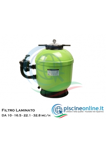 Filtro laminato da 10 - 16.5 - 22.1 - 32.8 mc/h - in poliestere rinforzata con fibra di vetro