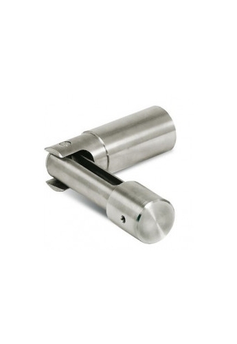 Coppia snodo in acciaio inox AISI 304 per scala diametro 43 mm.