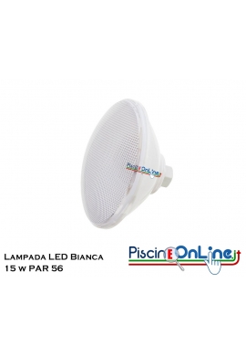 LAMPADA PAR 56 ECOPROOF LUCE BIANCA 30 LED 15W ON/OF