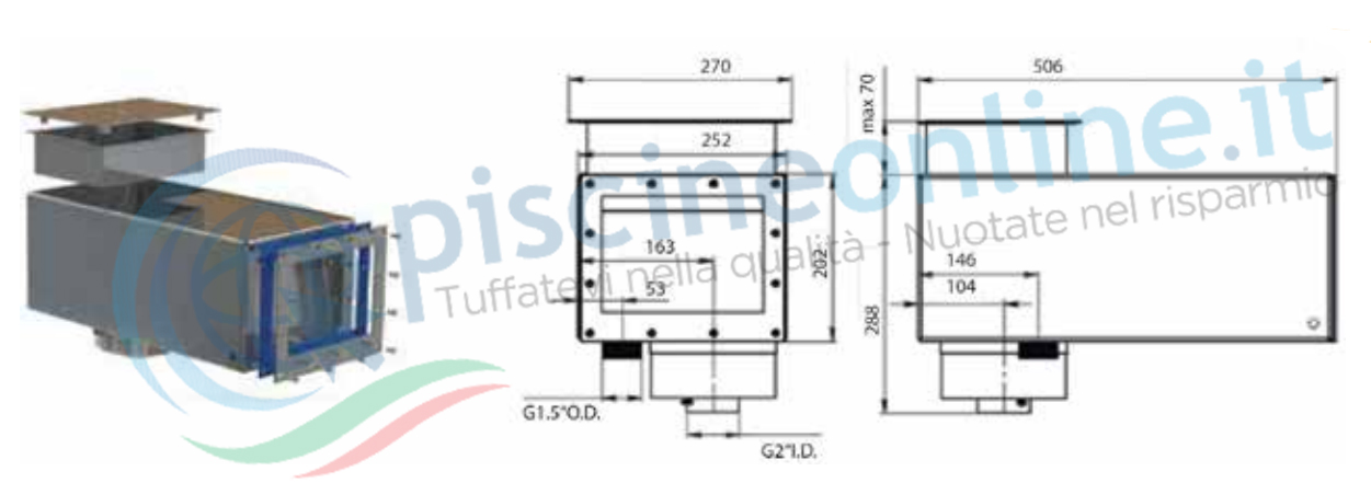 SKIMMER LUNGO A BOCCA STRETTA