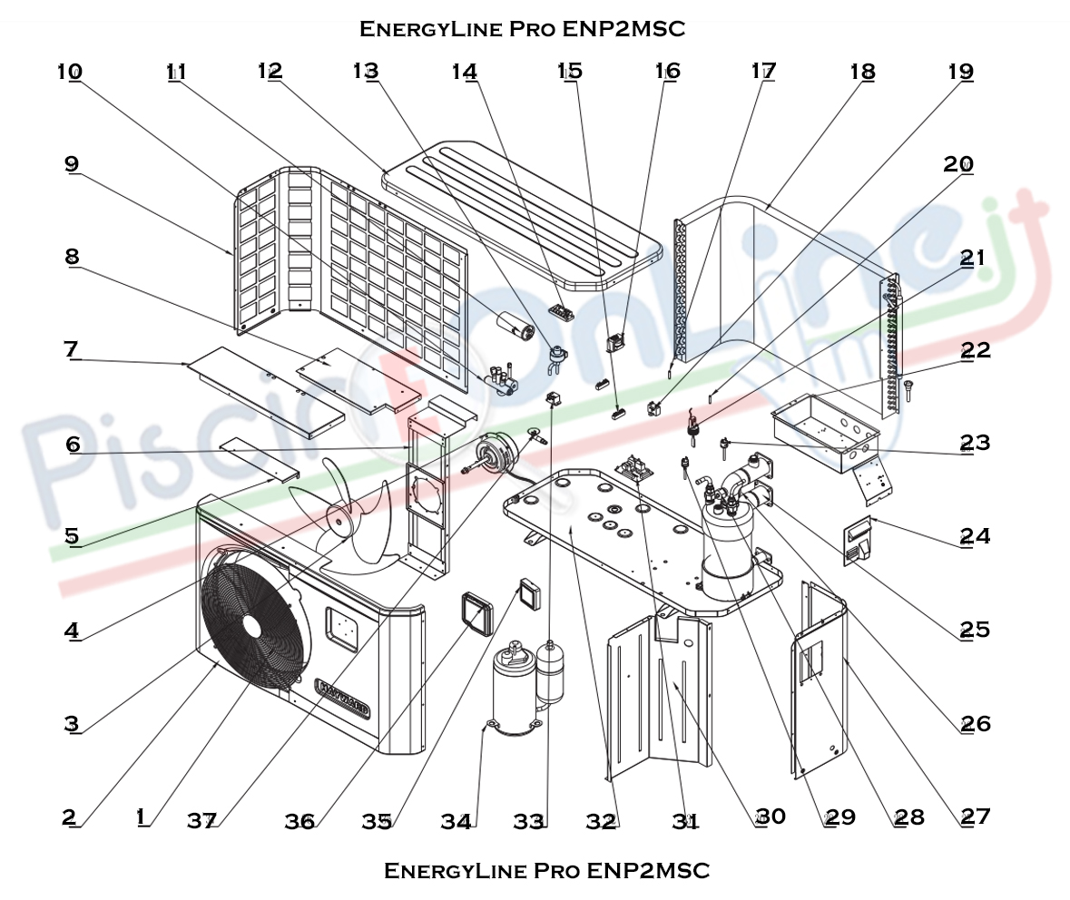 RICAMBI POMPA DI CALORE EnergyLine Pro ENP2MSC